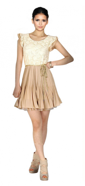 Vestido com Cinto de Laço